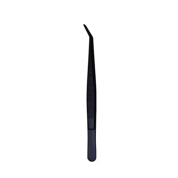 Black angled tweezers.
