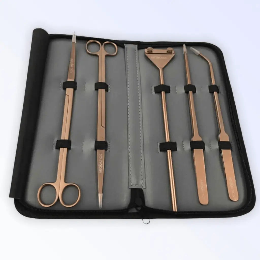 25CM ABQUATICS Aquascaping Tool Set Rose Gold (limited