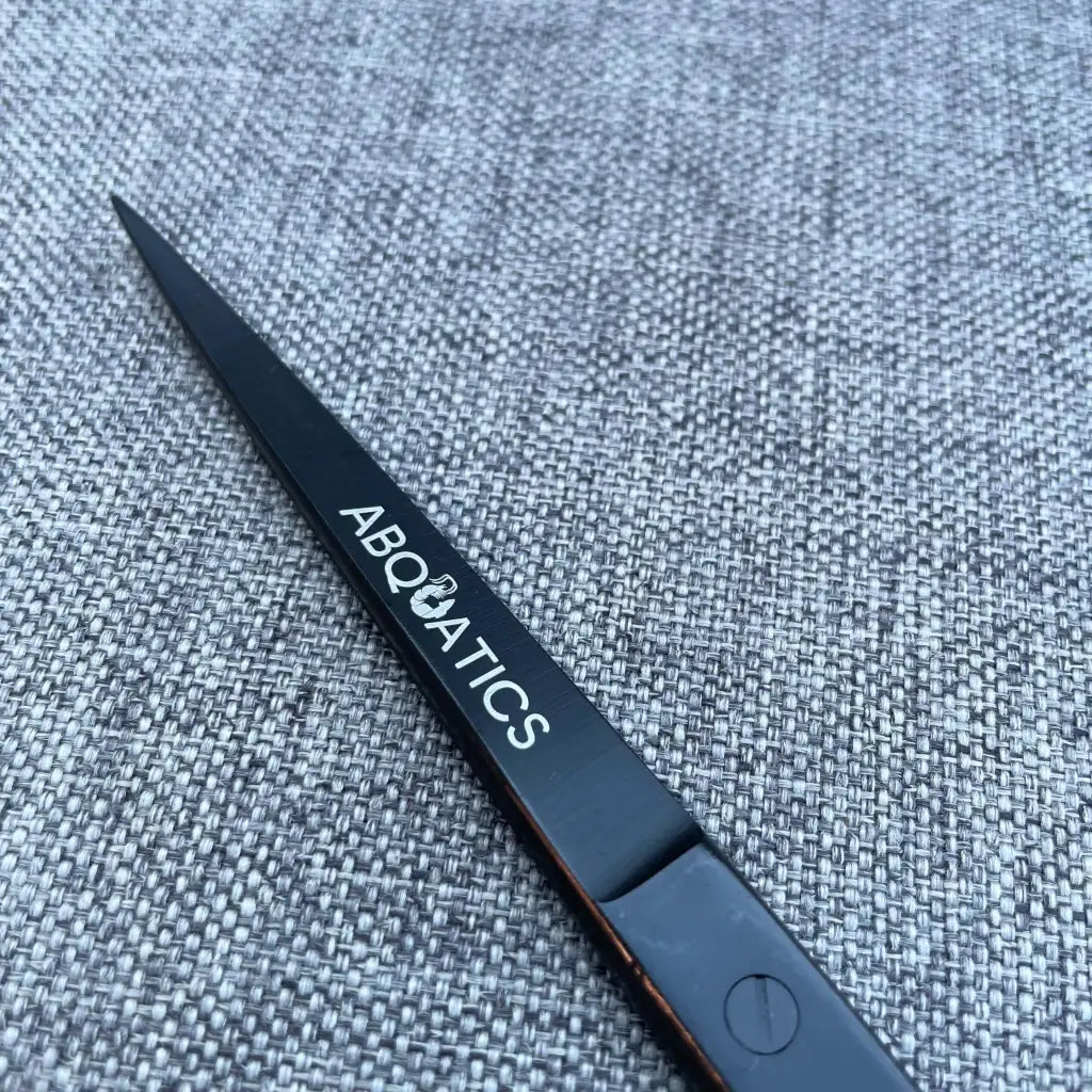 25CM ABQUATICS Scissor Straight Black