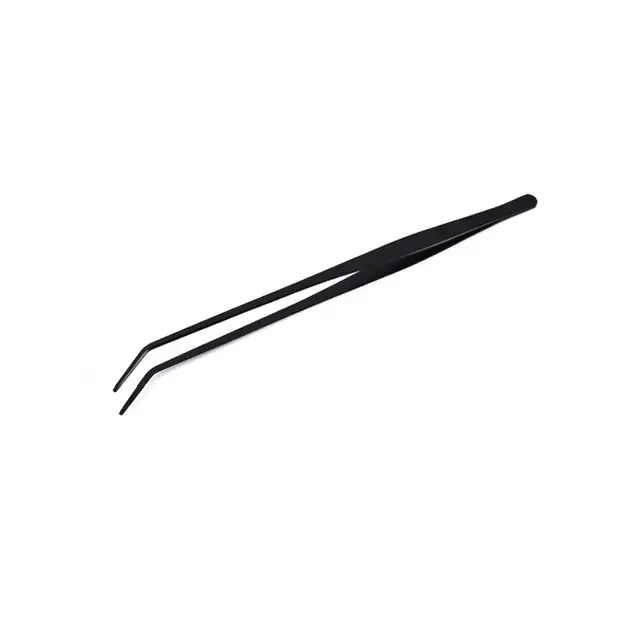 Black angled tweezers.