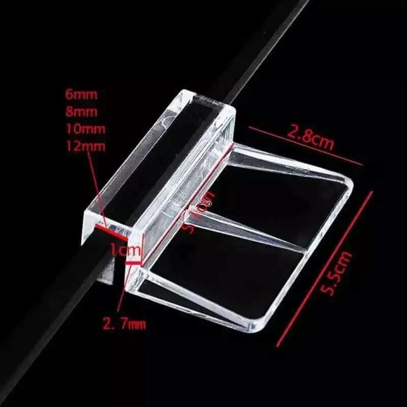 Clear acrylic aquarium divider holder.