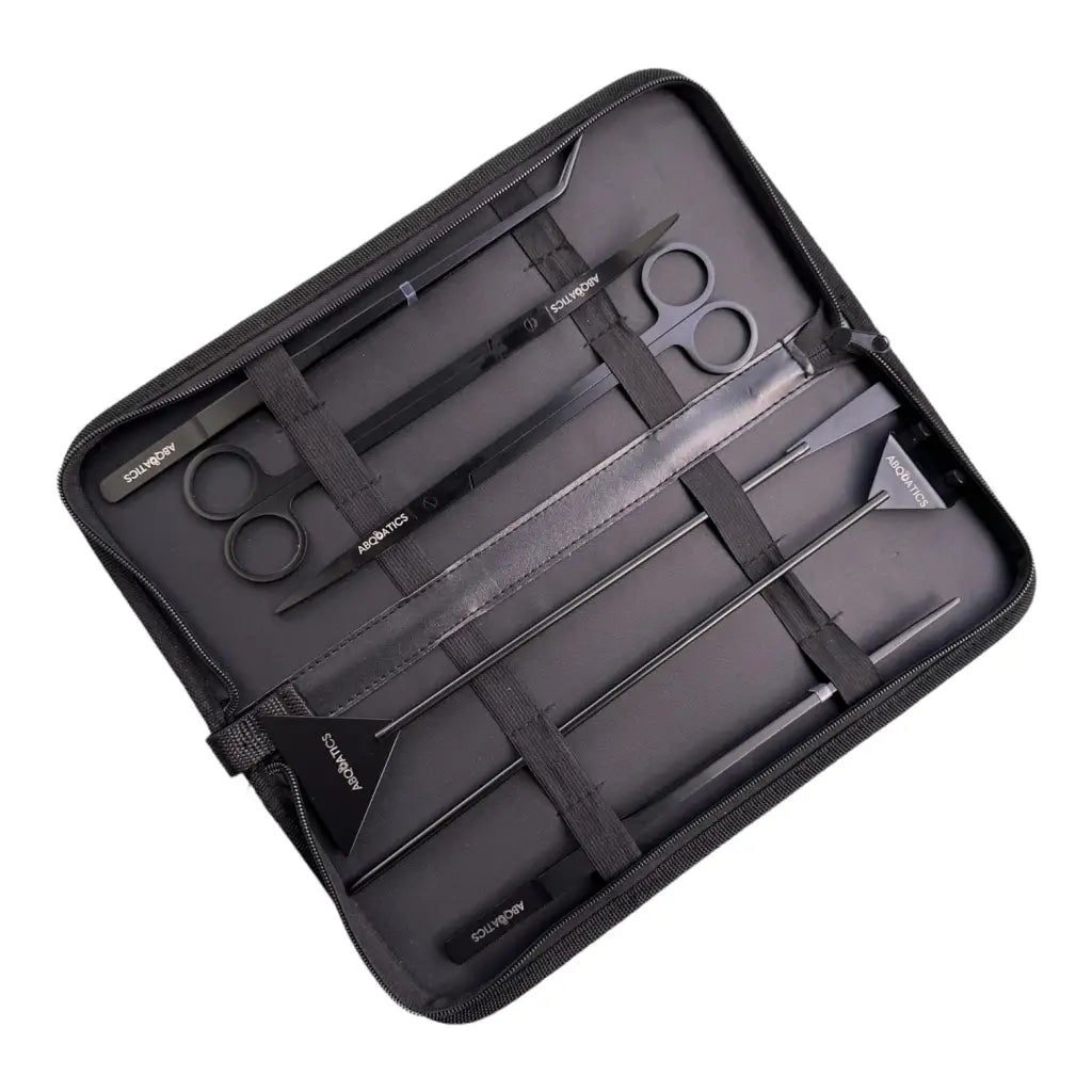Abquatics Aquascaping Tool Set (7pcs inc PU Leather Case)