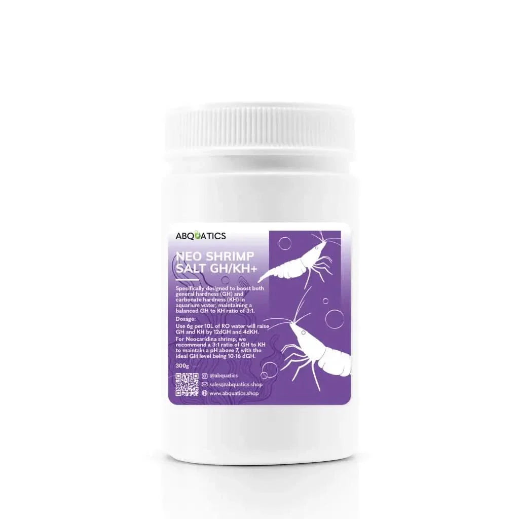 White container of shrimp salt.