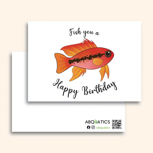 Abquatics Postcard - Fish You A Happy Birthday