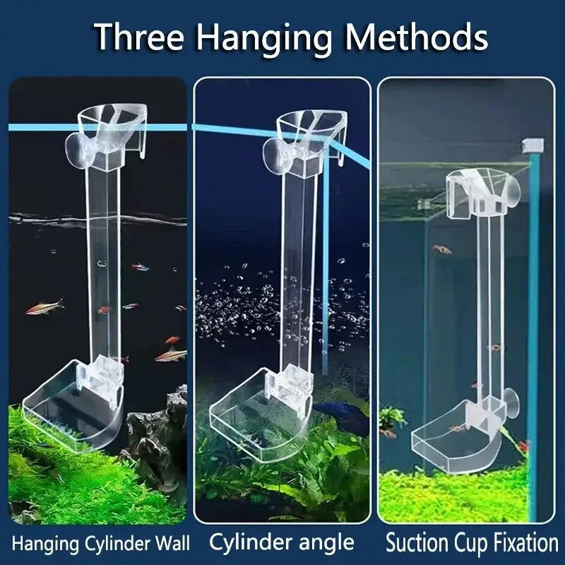 Acrylic Shrimp Feeding Tube + Feeding Dish 35CM (Premium