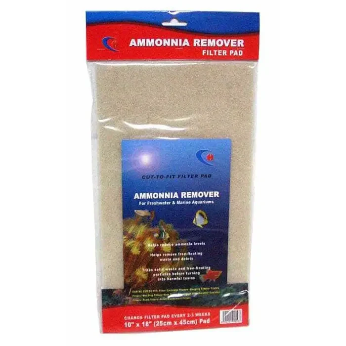 Ammonia remover filter pad.