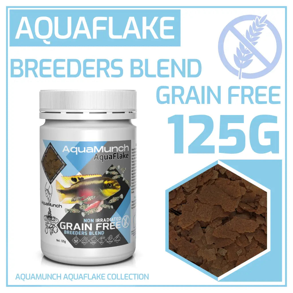 AquaMunch AquaFlake Fish Food - Breeders Blend (Flake)