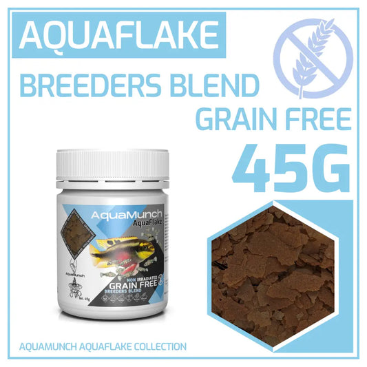 AquaMunch AquaFlake Fish Food - Breeders Blend (Flake) - 45g