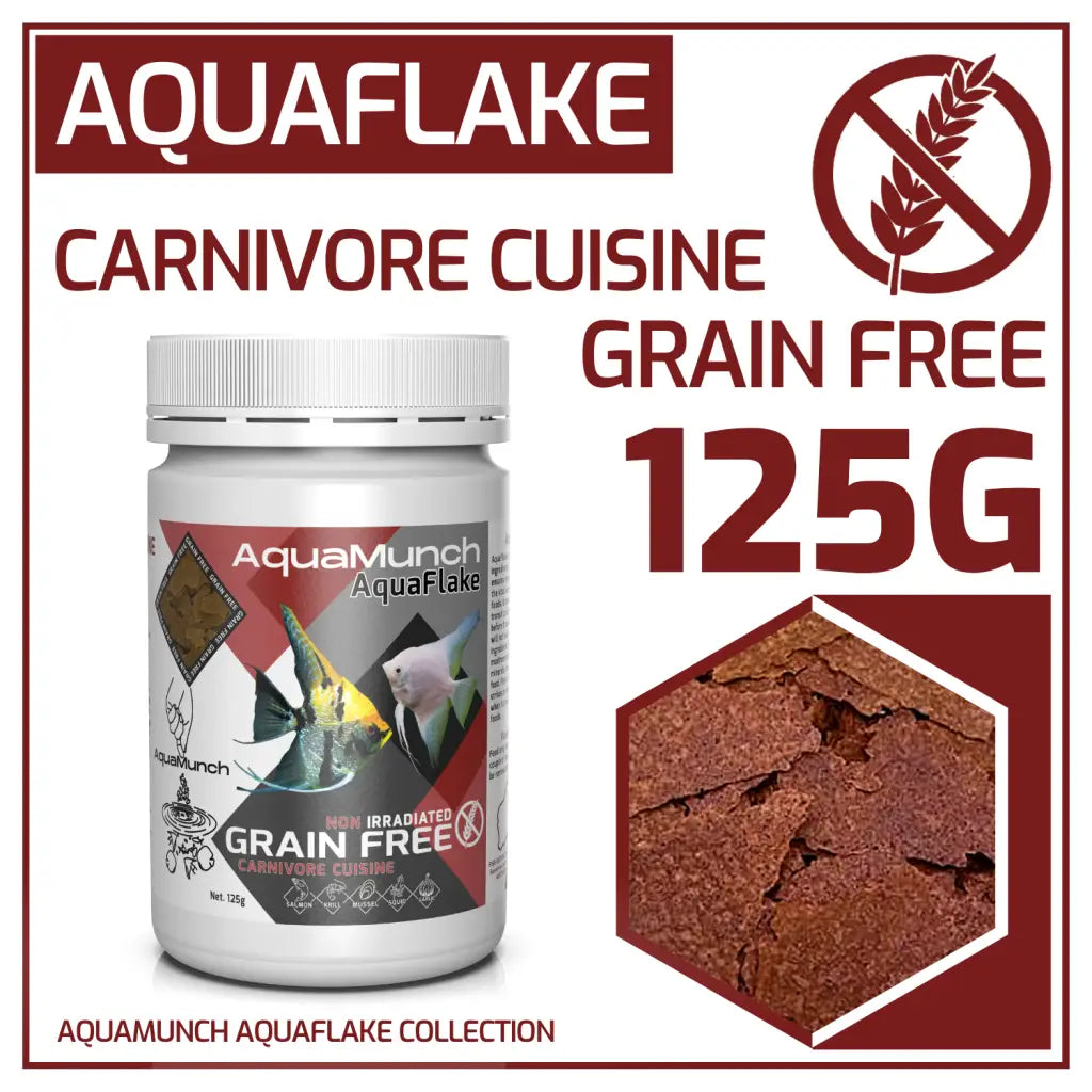 AquaMunch AquaFlake Fish Food - Carnivore Cuisine (Flake)