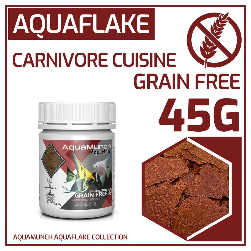 AquaMunch AquaFlake Fish Food - Carnivore Cuisine (Flake)