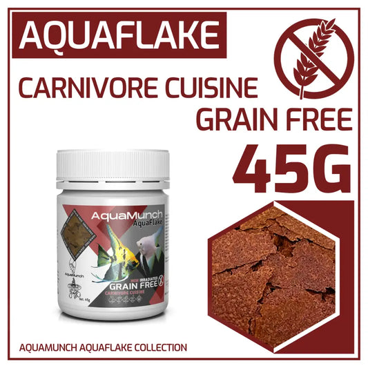 AquaMunch AquaFlake Fish Food - Carnivore Cuisine (Flake)