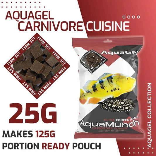 AquaMunch AquaGel Carnivore Cuisine 25g Ready Portion Pouch