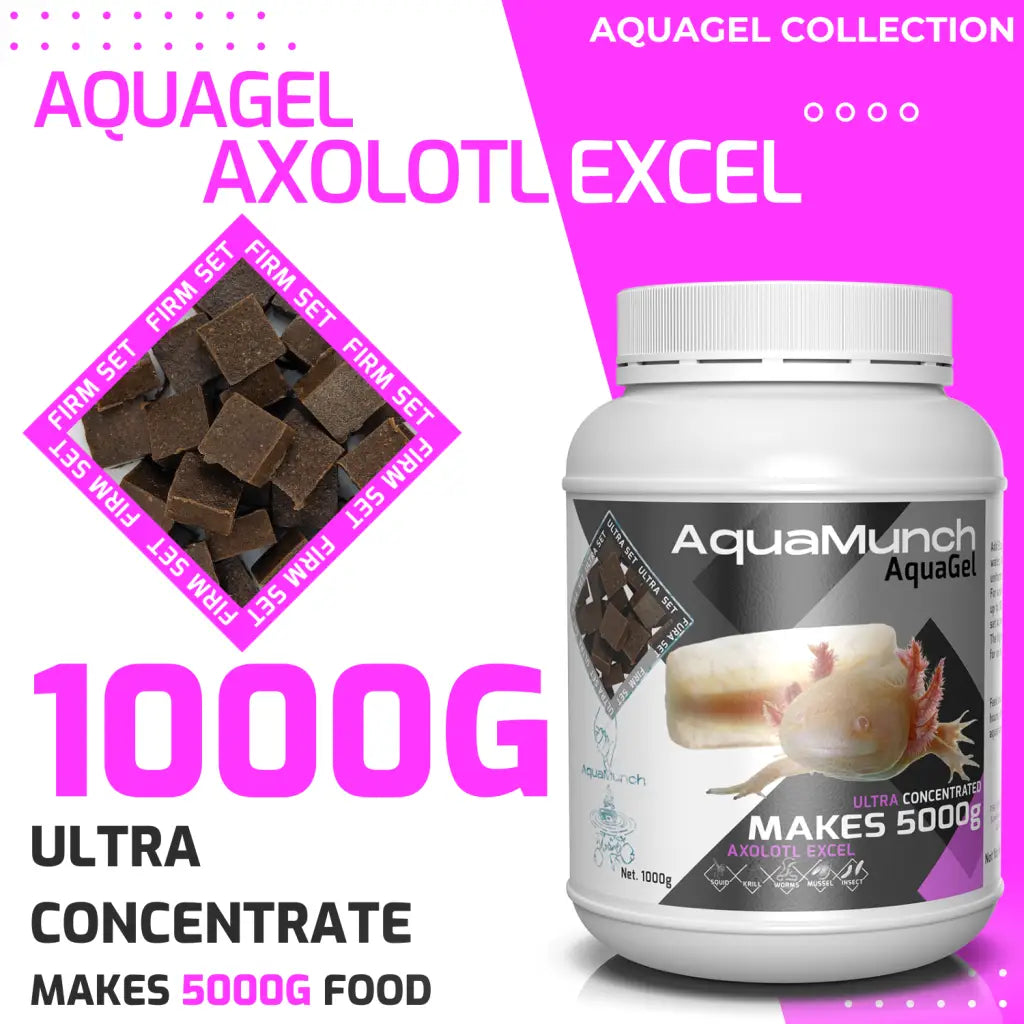 AquaMunch AquaGel Fish Food - Axolotl Excel - 1000g