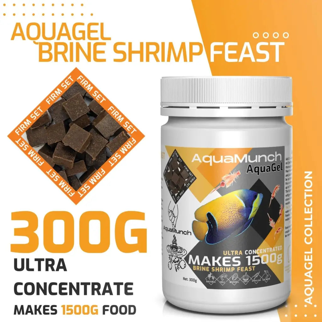 AquaMunch AquaGel Fish Food - Brine Shrimp Feast - 300g