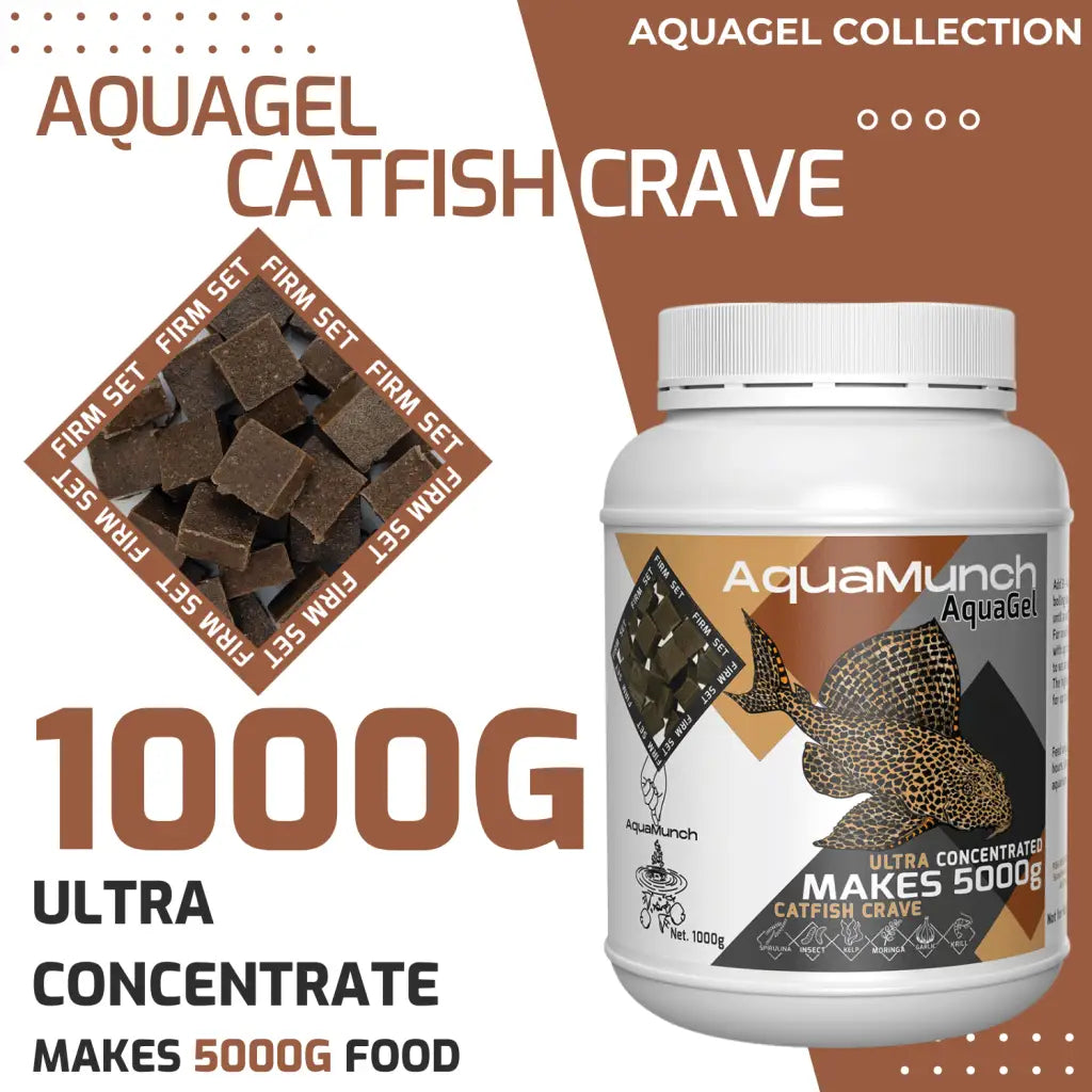 AquaMunch AquaGel Fish Food - Catfish Crave - 1000g