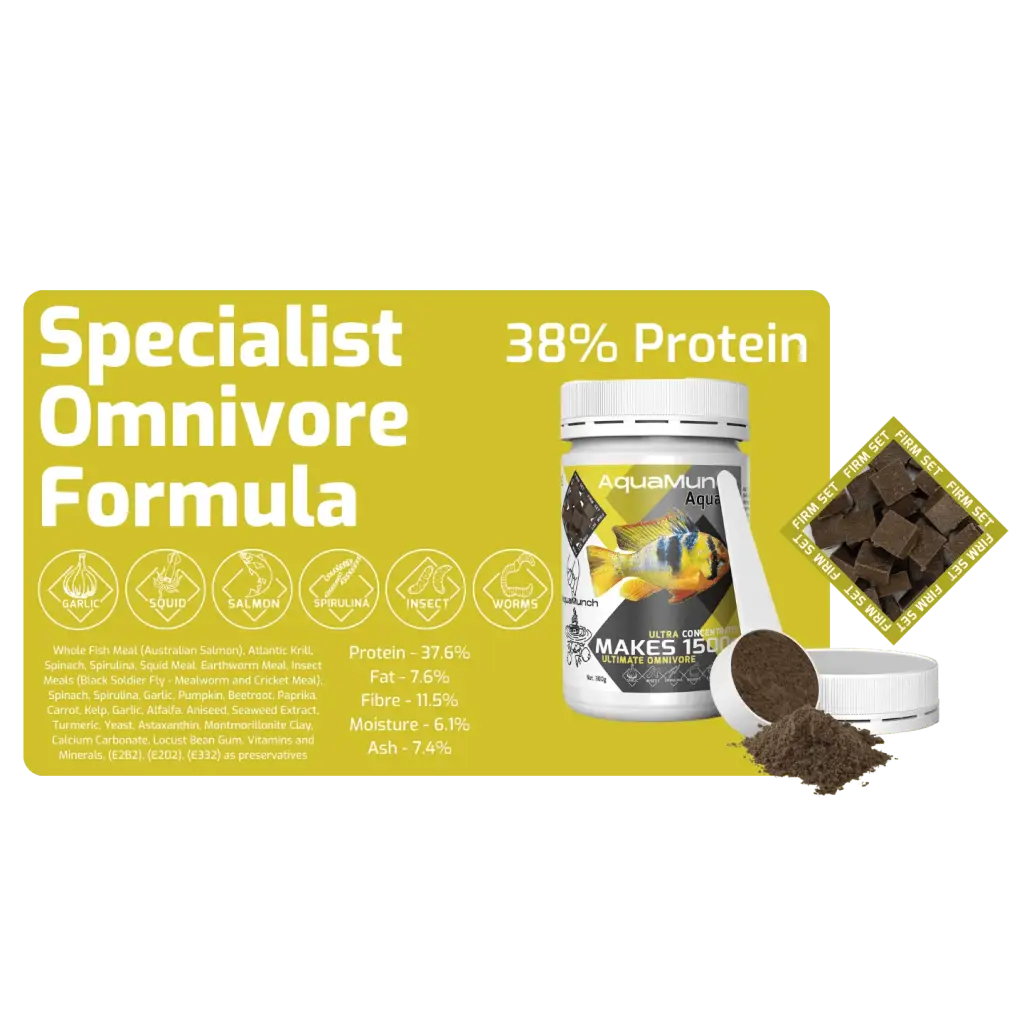 AquaMunch AquaGel Fish Food - Ultimate Omnivore
