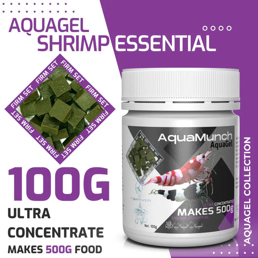 AquaMunch AquaGel Shrimp Food - Shrimp Essential - 100g