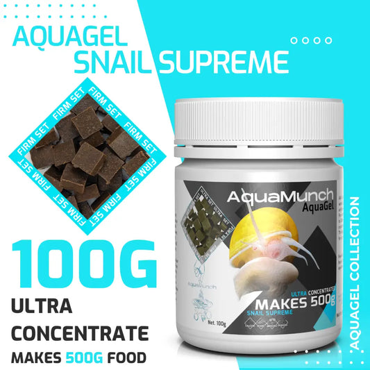 AquaMunch AquaGel Snail Food - Snail Supreme - 100g