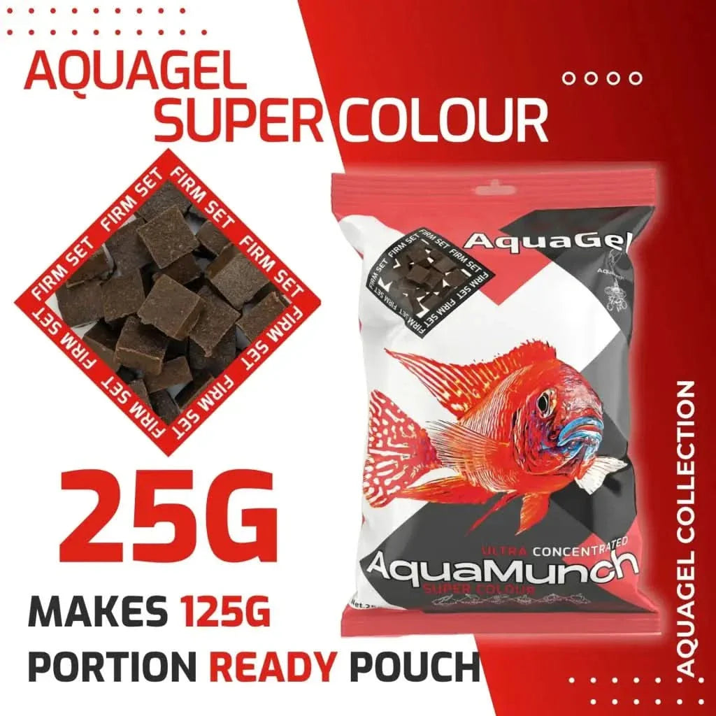 Aquagel super colour fish food.