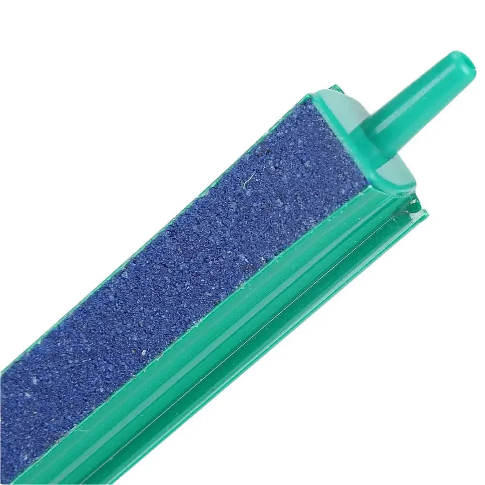 Blue porous aquarium air stone.