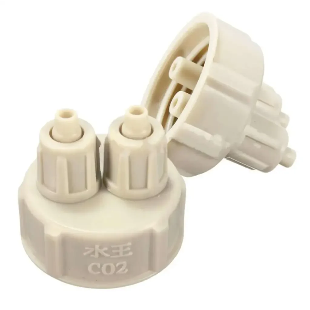 Aquarium Bottle Caps for DIY CO2 Diffuser Air (Pack Of 2)