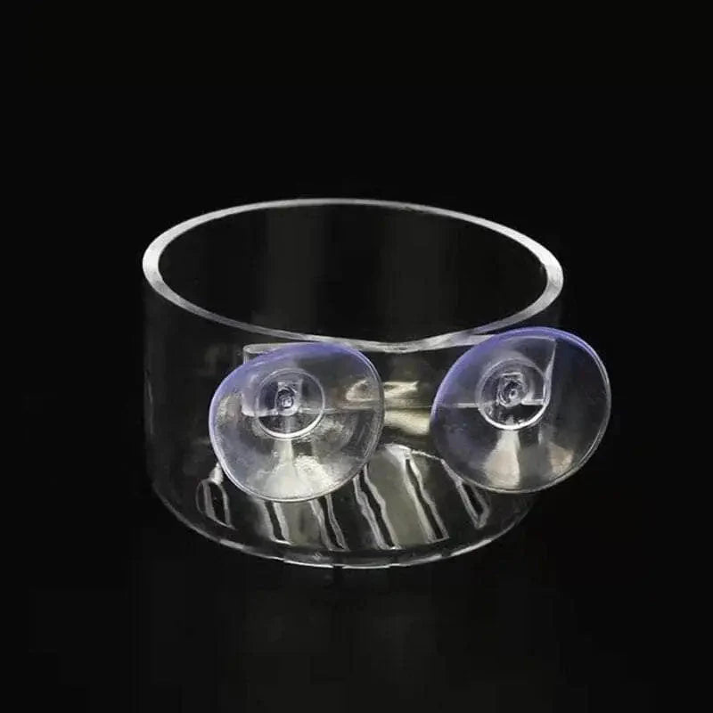 Aquarium Feeding Dish With Dual Suction Cup