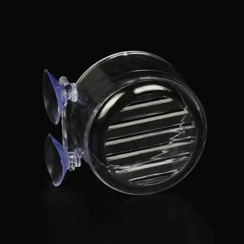 Aquarium Feeding Dish With Dual Suction Cup