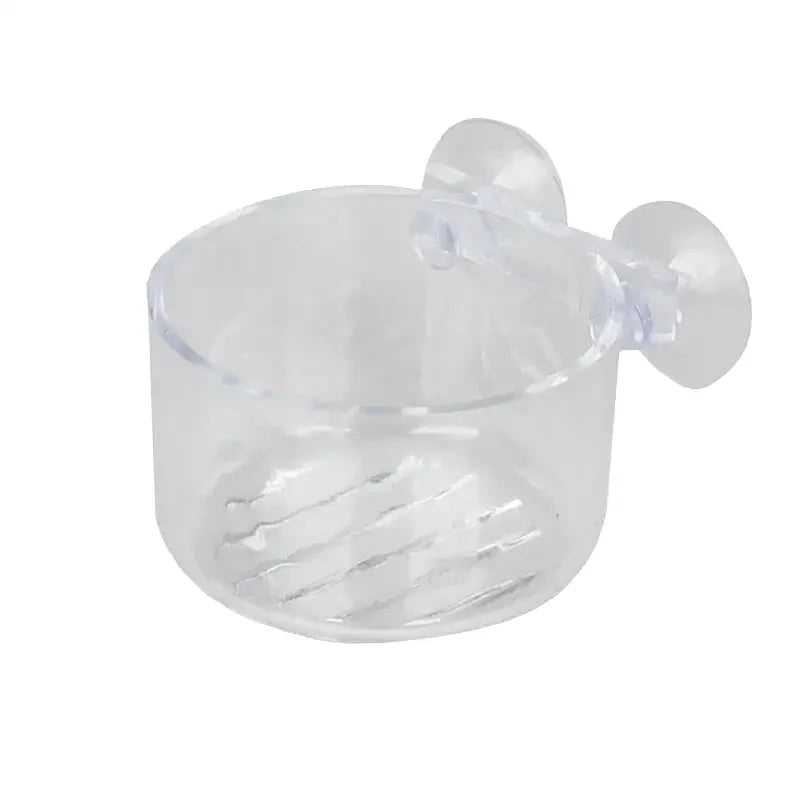 Aquarium Feeding Dish With Dual Suction Cup
