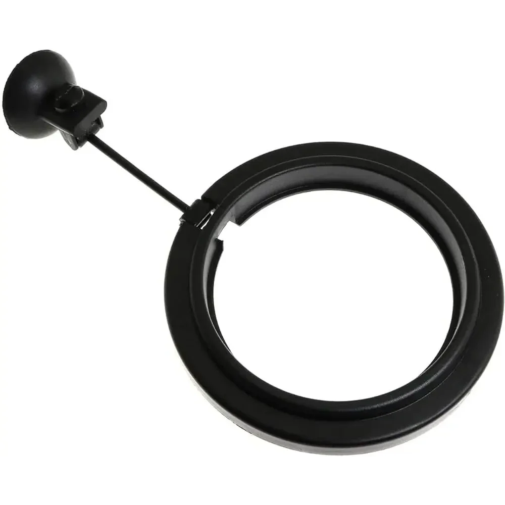 Black fish feeding ring with suction cup.