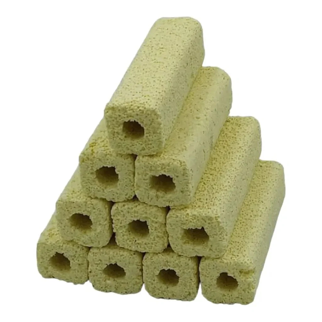 Porous ceramic filter media.