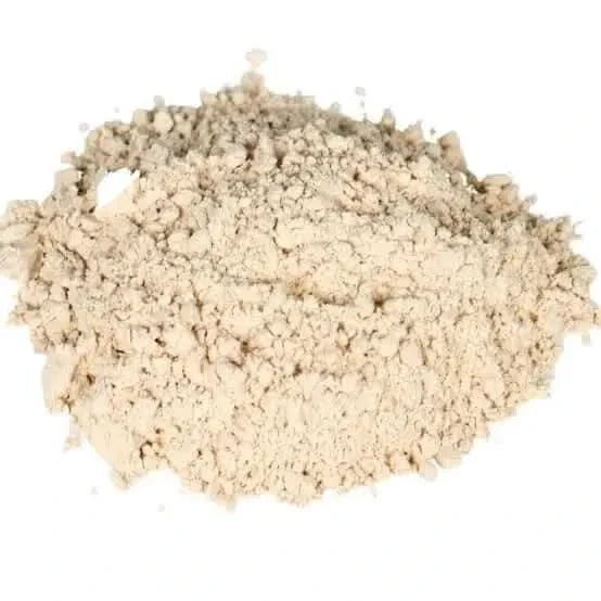 Pile of beige powder.