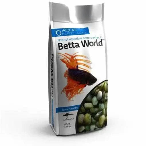 Betta World aquarium decor.