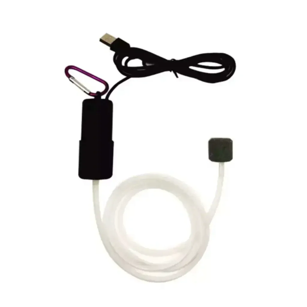 Portable USB aquarium air pump.