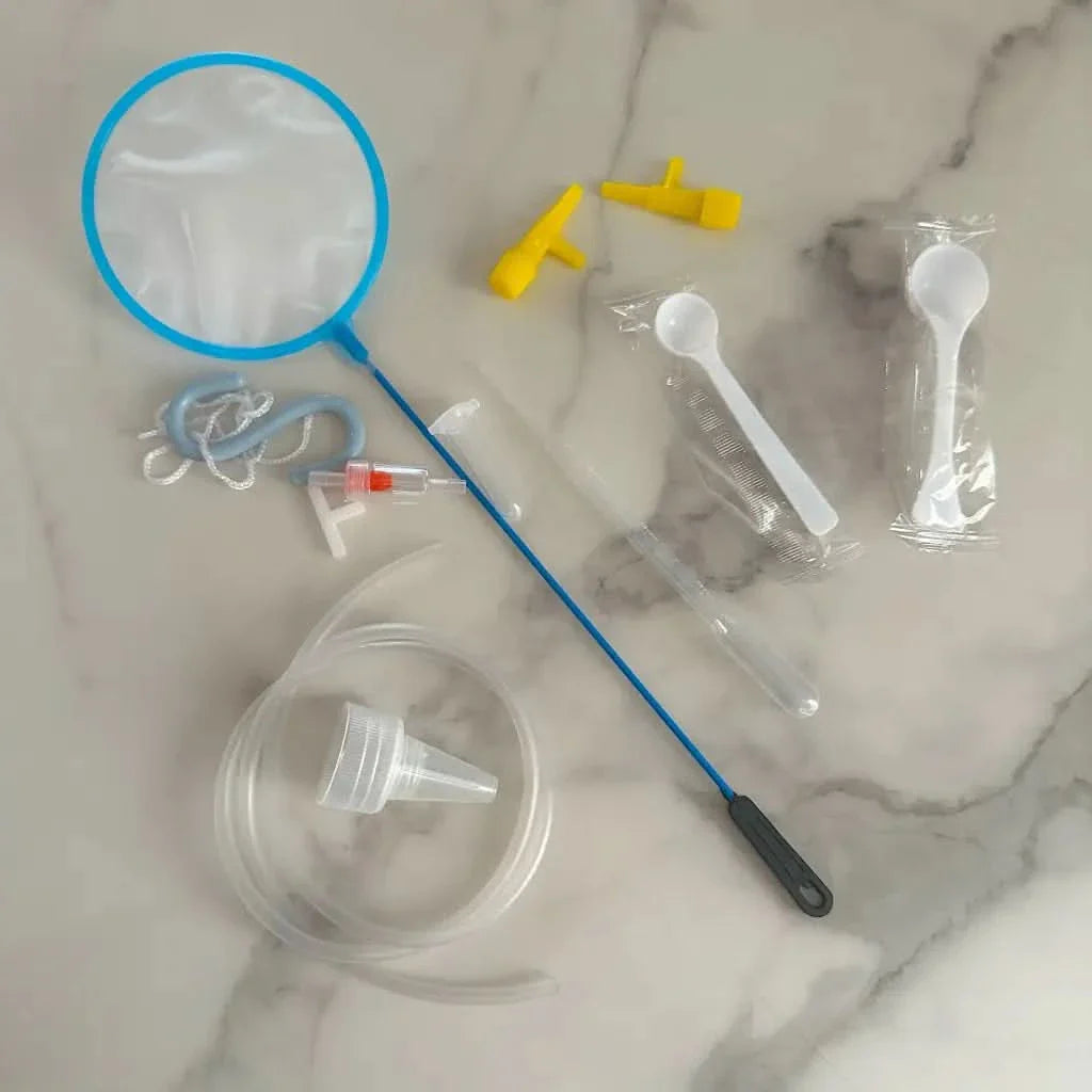 Aquarium cleaning kit.