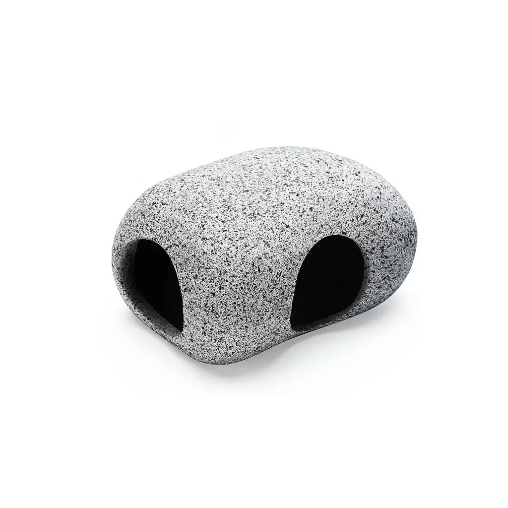 Ceramic Cichlid Rock (TWO HOLE)