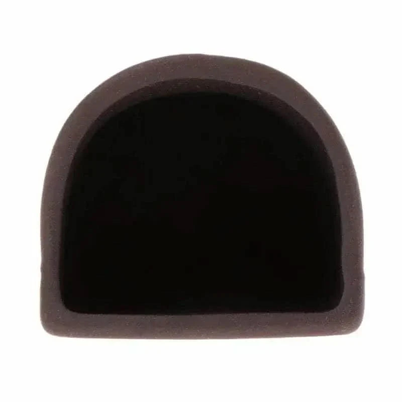 Dark brown ceramic cave.