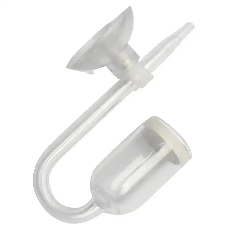 Clear glass CO2 drop checker.