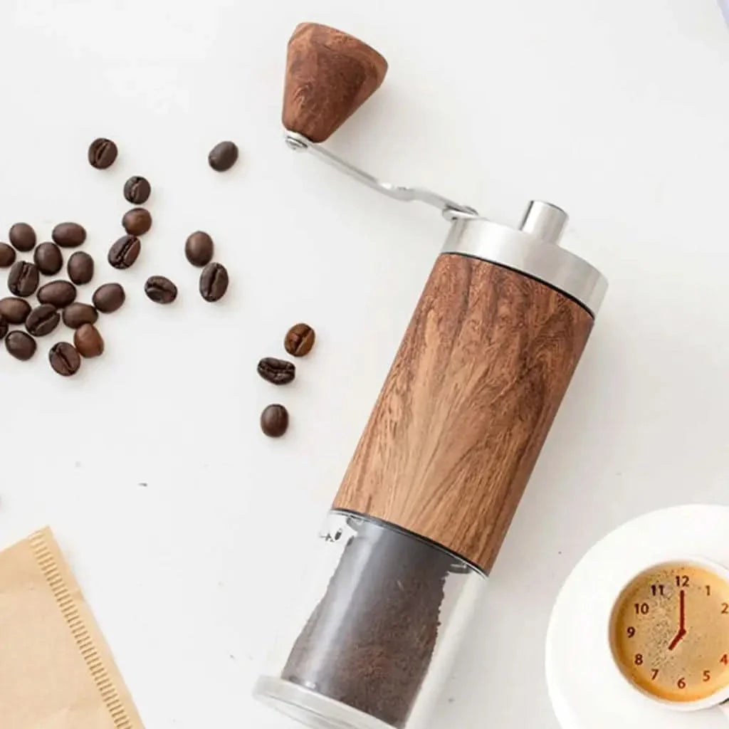 Manual coffee grinder.