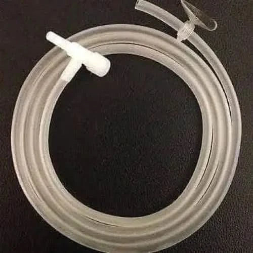 Clear plastic tubing with attachments.