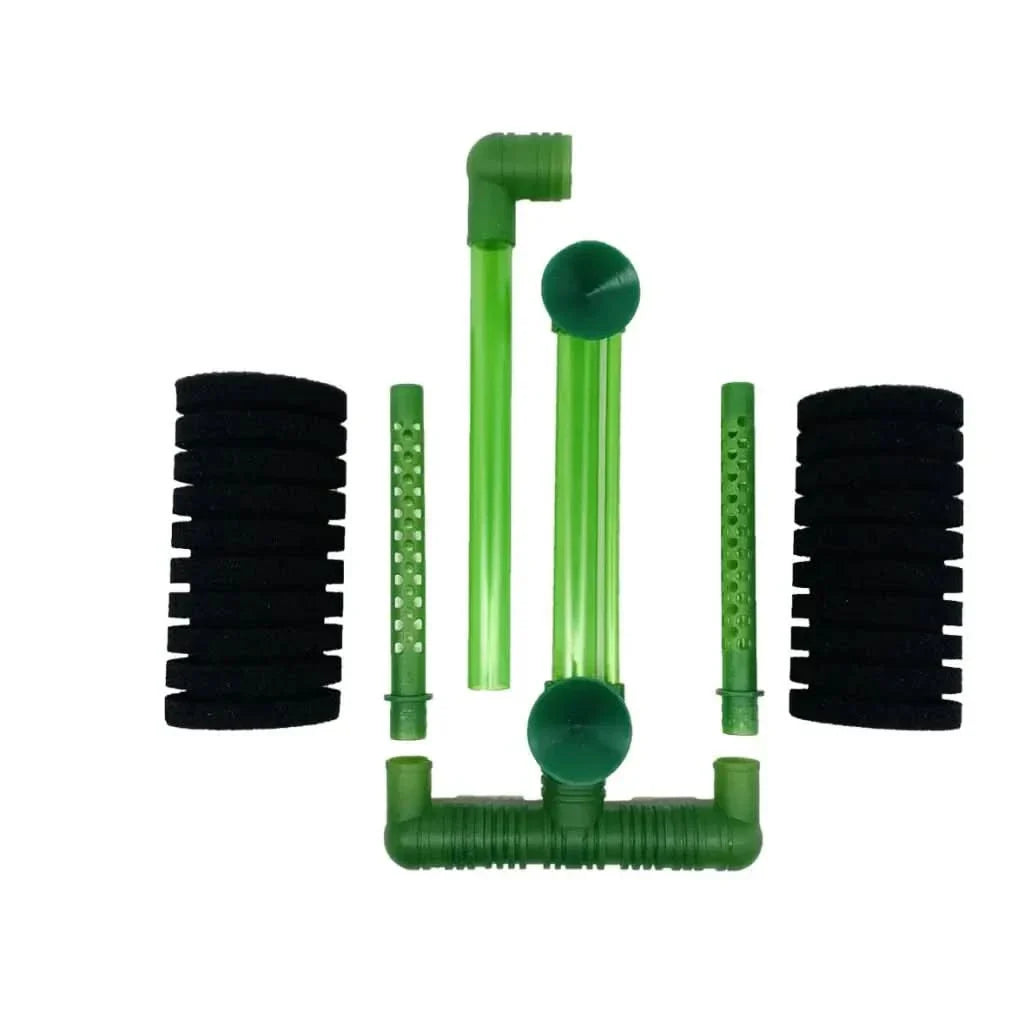 Aquarium sponge filter components.