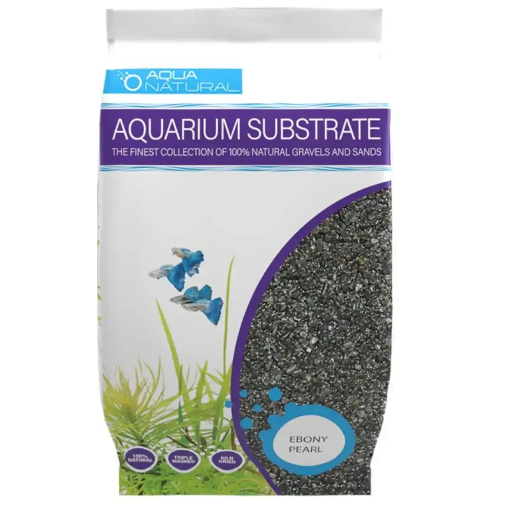 Bag of aquarium substrate.