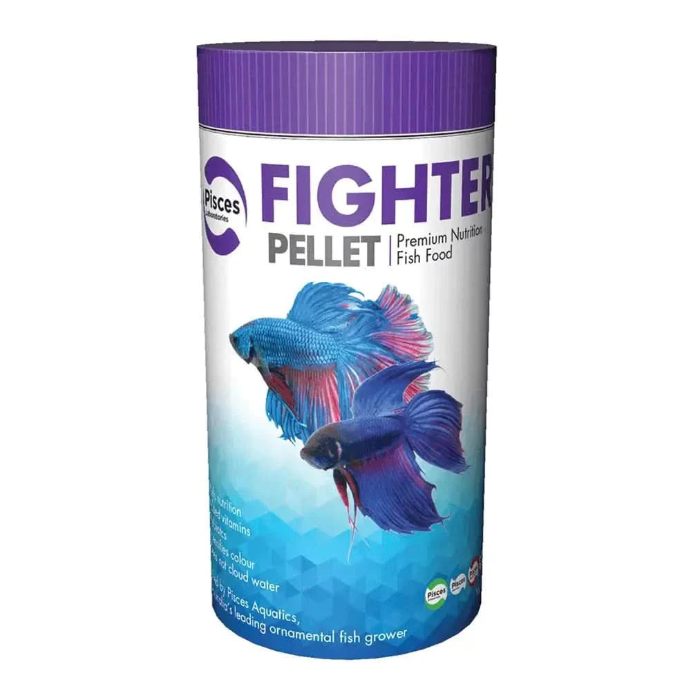 Container of fish food.