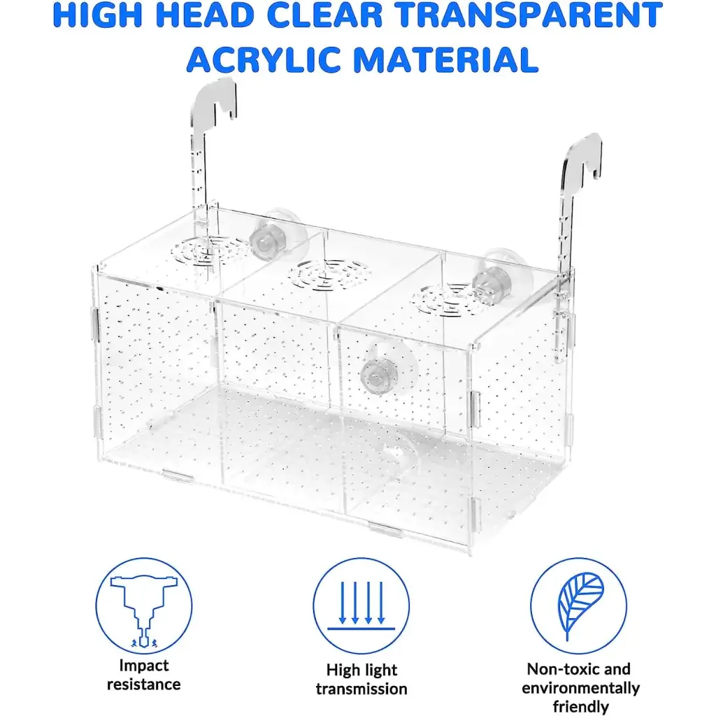 Flatpack Arcylic Breeder Isolation Box 30cmx15cmx15cm -