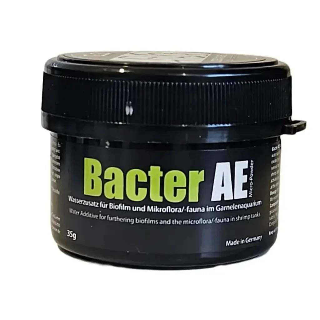 Black container of Bacter AE.