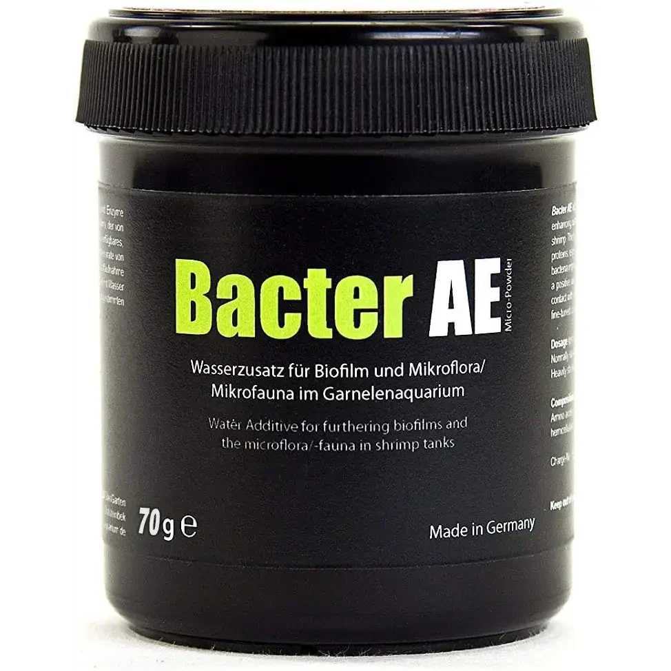 Black container of Bacter AE.