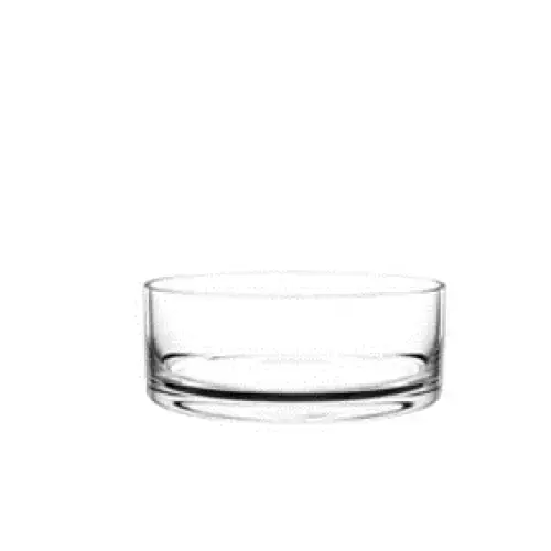 Glass Float Bowl Cylinder Clear (17Dx12cmH)