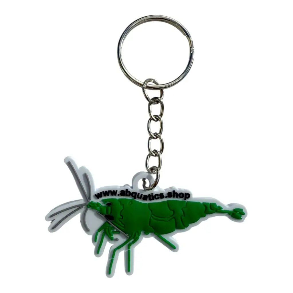 Green shrimp keychain.