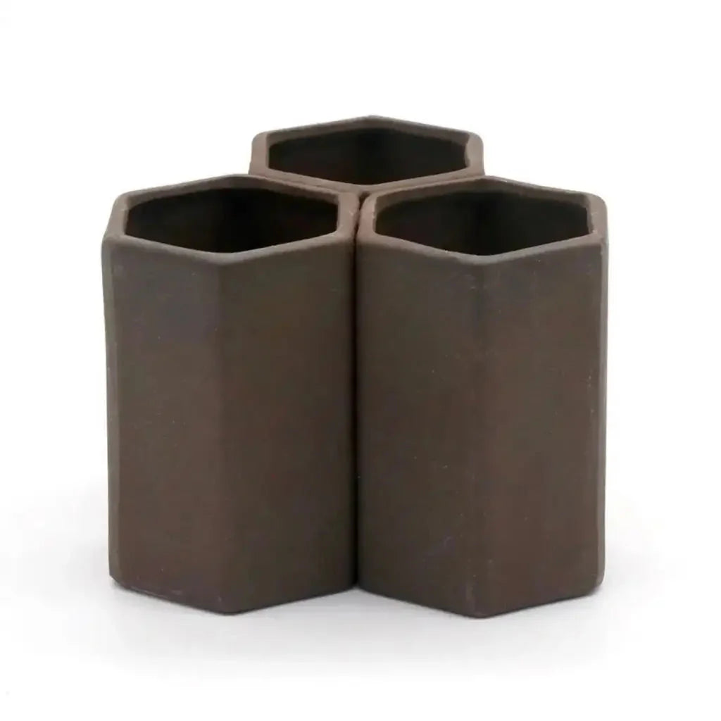 Hexagon Shaped Pleco Cave - 3 Hole
