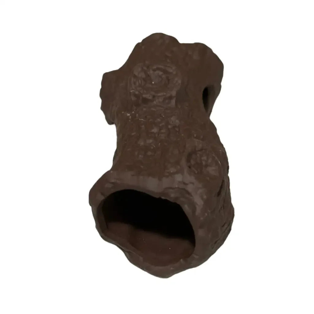 Hollow Hole Log Tree Tunnel Cave Fish Tank Decoration 12.5cm