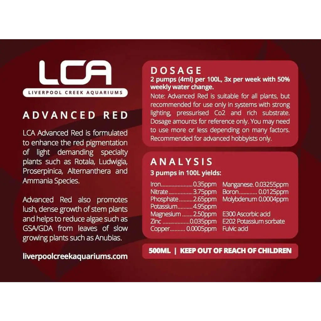 LCA - Advanced Red - 500ML